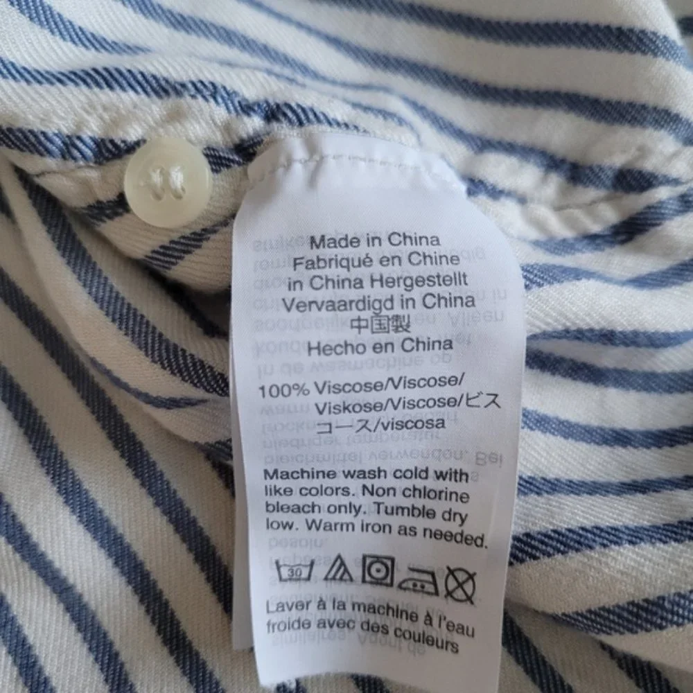 Madewell Central Shirt Dalton Stripe size small - Picture 14 of 15